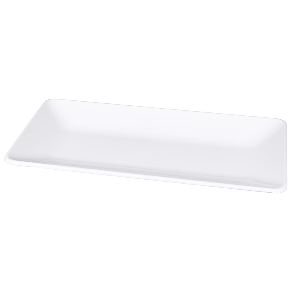 Elite Global Solutions 16" x 8" Platter - Rectangular Symmetry - Melamine, Display White (M168RC-NW)