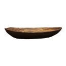 Elite Global Solutions 89 oz Oval Melamine Serving Bowl, Wood Pattern (M1693OV-SEQ) thumbnail 3