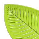 Elite Global Solutions 17 3/4" x 9 1/2" Leaf Shaped Tropicana Platter - Melamine, Green (M179PL-DG) thumbnail 5