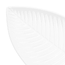 Elite Global Solutions 17 3/4" x 9 1/2" Leaf Shaped Tropicana Platter - Melamine, White (M179PL-NW) thumbnail 5