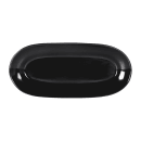 Elite Global Solutions 16 1/2" x 7 1/2" Oval Classic Platter - Melamine, Black (M17RC-B) thumbnail 2