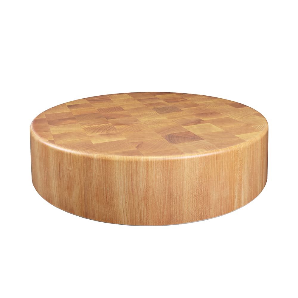 Elite Global Solutions 18" Round Melamine Butcher Block Riser (M1835R-BUB)