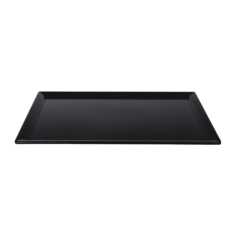 Elite Global Solutions 18" x 13" Rectangular Stratus Platter - Melamine, Black (M18513-B)