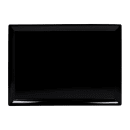 Elite Global Solutions 18" x 13" Rectangular Stratus Platter - Melamine, Black (M18513-B) thumbnail 2