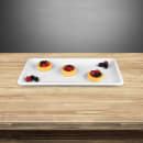 Elite Global Solutions 18" x 9" Rectangular Olympus Platter - Melamine, White (M189RC-W) thumbnail 6
