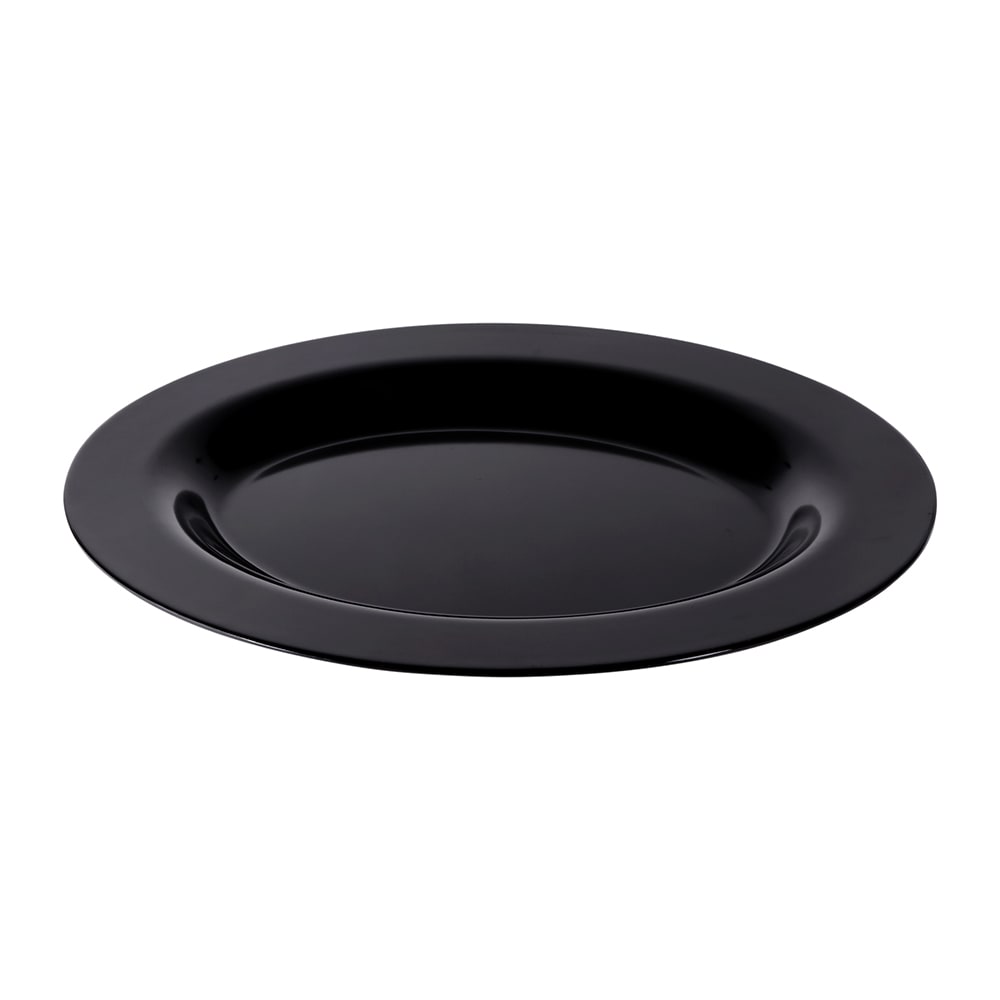 Elite Global Solutions 18" x 14" Oval Classic Platter - Melamine, Black (M18OV-B)