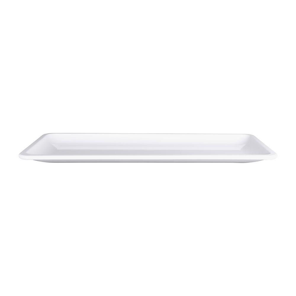 Elite Global Solutions 21" x 9" Rectangular Olympus Platter - Melamine, White (M219RC-W)