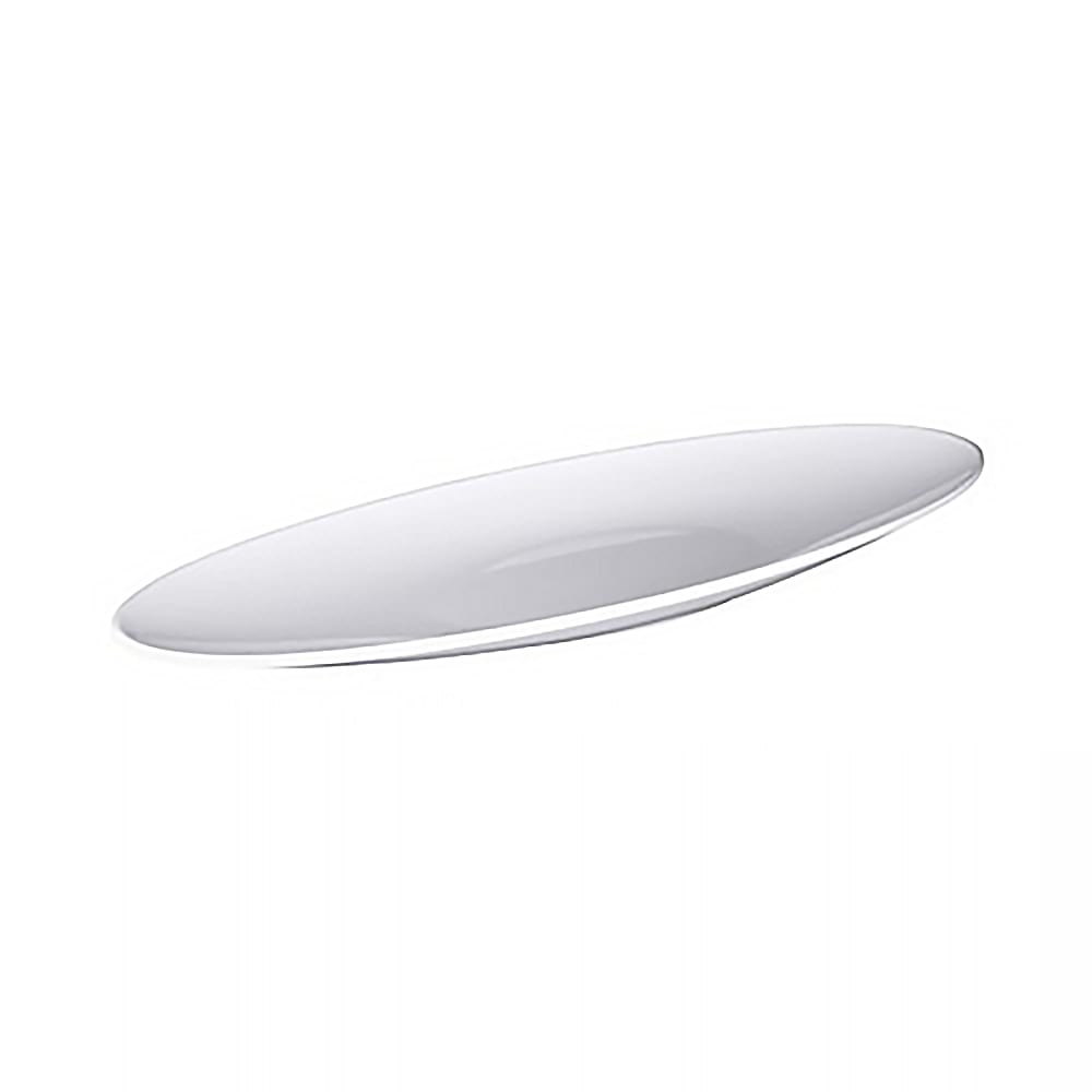 Elite Global Solutions 24" x 9" Oval Moderne Salmon Platter - Melamine, White (M249SP-NW)