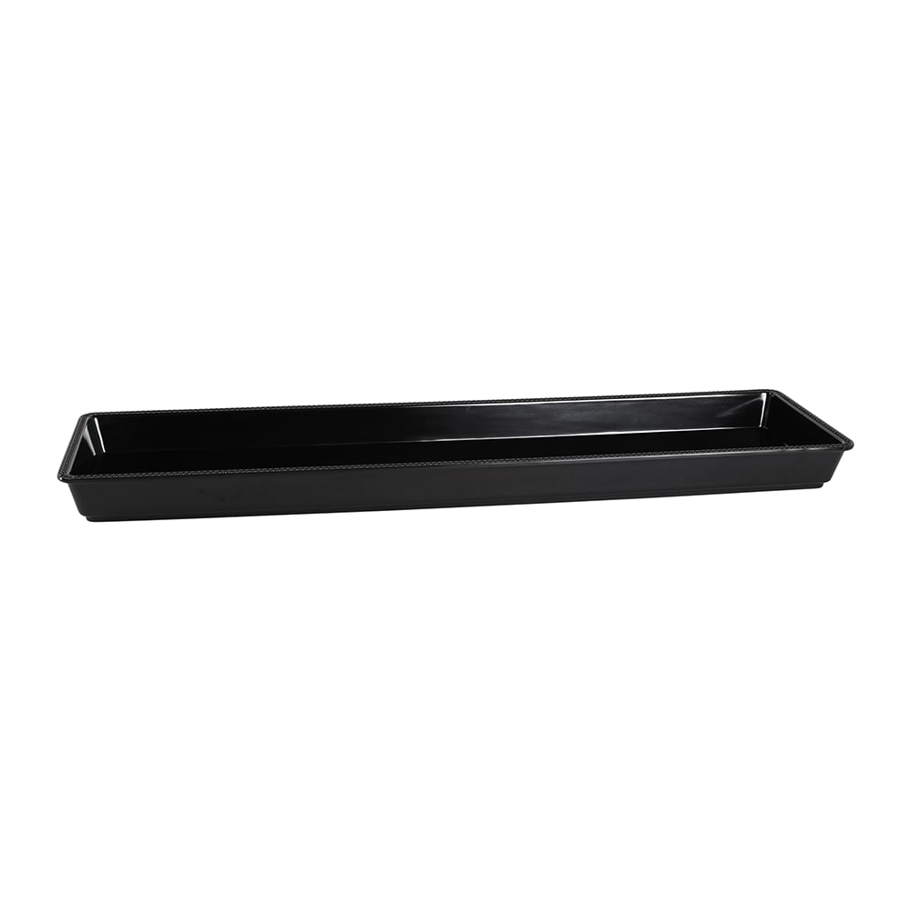 Elite Global Solutions Rectangular Serving Tray - 30"L x 8"W, Melamine, Black (M3082-B)