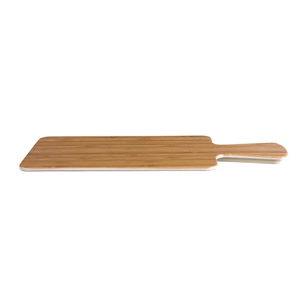 Elite Global Solutions Rectangular Serving Board - 10 1/2" x 5 1/2", Melamine, Faux Bamboo (M510RC-BB)