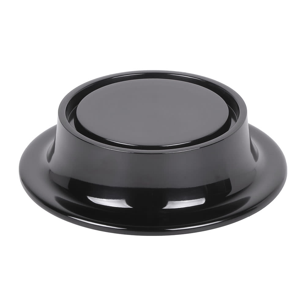Elite Global Solutions 5" Round Pedestal Riser - 1 1/2"H, Melamine, Black (M5P-B)