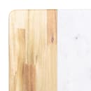 Elite Global Solutions Rectangular Sierra Serving Board - 14 1/4" x 7", Melamine, Faux Alder Wood/Carrera Marble (M714RCM-AWC) thumbnail 5
