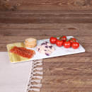 Elite Global Solutions Rectangular Sierra Serving Board - 14 1/4" x 7", Melamine, Faux Alder Wood/Carrera Marble (M714RCM-AWC) thumbnail 7