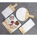Elite Global Solutions Rectangular Sierra Serving Board - 15" x 7", Melamine, Faux Alder Wood/Carrera Marble (M715RCM-AWC) thumbnail 2