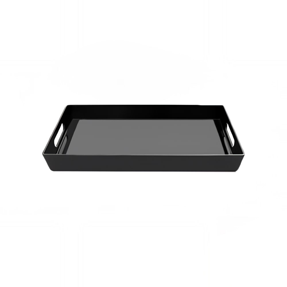 Elite Global Solutions Rectangular Serving Tray - 16"L x 7"W, Melamine, Black (M7162-B)
