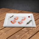 Elite Global Solutions 13" x 8 3/8" Rectangular Vogue Platter - Melamine, White (M8131RC-W) thumbnail 6