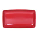 Elite Global Solutions 14 1/2" x 8 1/2" Rectangular Pappasan Platter - Melamine, Cranberry (M85145-CBR) thumbnail 2