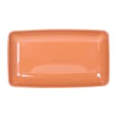 Elite Global Solutions 14 1/2" x 8 1/2" Rectangular Pappasan Platter - Melamine, Sunburn Terra Cotta (M85145-STC) thumbnail 2