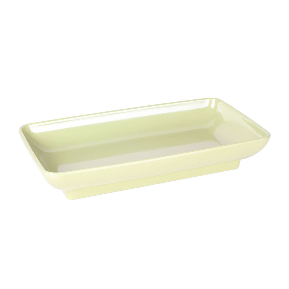 Elite Global Solutions 14 1/2" x 8 1/2" Rectangular Pappasan Platter - Melamine, Weeping Willow Green (M85145-WWG)