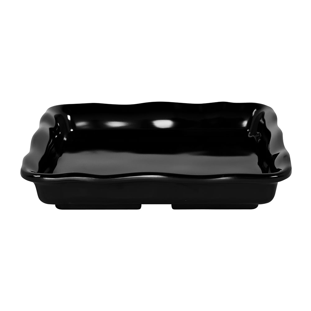 Elite Global Solutions 8 5/8" Square Serving Tray - Melamine, Black (M858-B)
