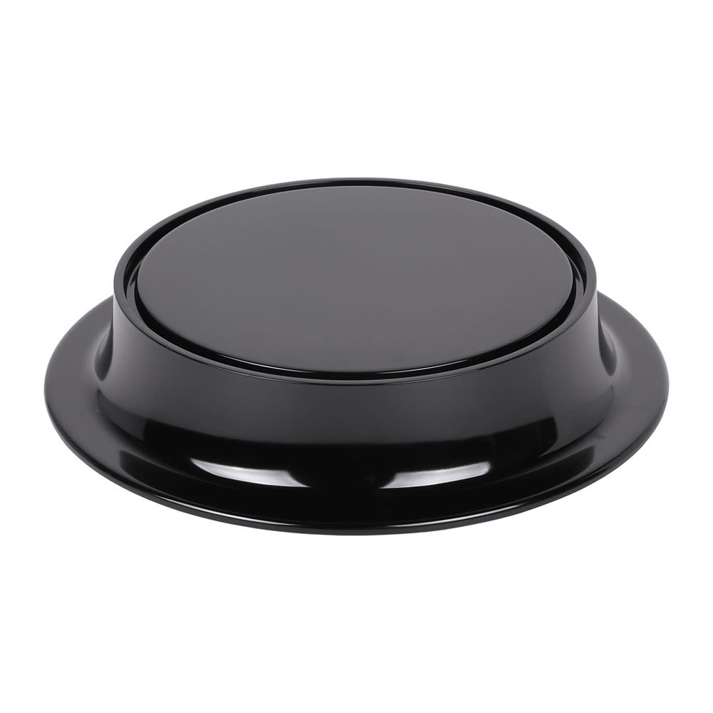 Elite Global Solutions 8" Round Pedestal Riser - 2"H, Melamine, Black (M8P-B)
