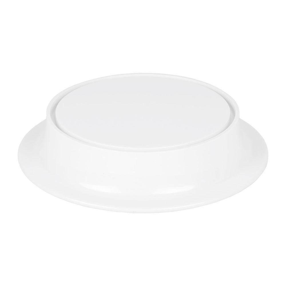 Elite Global Solutions 8" Round Pedestal Riser - 2"H, Melamine, White (M8P-NW)