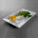 Elite Global Solutions 15" x 9" Rectangular Pebble Creek Tray - Melamine, White (M915RR-W) thumbnail 7