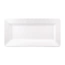 Elite Global Solutions 18" x 9" Rectangular Pebble Creek Tray - Melamine, White (M918RR-W) thumbnail 2