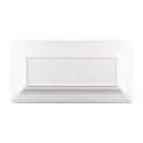 Elite Global Solutions 18" x 9" Rectangular Pebble Creek Tray - Melamine, White (M918RR-W) thumbnail 4