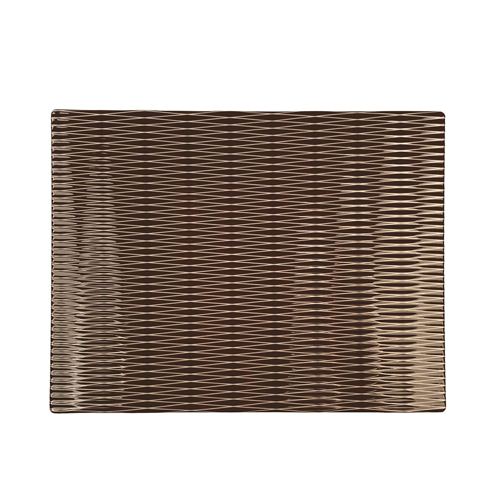 Elite Global Solutions Rectangular Melamine Display Tray - 12 3/4" x 9 7/8", Chocolate (M978RC-CH)