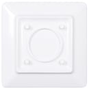 Elite Global Solutions 9" Square Melamine Dinner Plate, White (M99SQ-NW) thumbnail 4