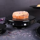 Elite Global Solutions 13" Round Pedestal Cake Stand - Melamine, Black (MCP13KT-B) thumbnail 6
