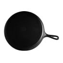 Elite Global Solutions 10 3/4"  Round Illogical Faux Cast Iron Fry Pan w/ Handle - Melamine, Black (MFP1075-B) thumbnail 4