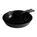 Elite Global Solutions 10 3/4"  Round Illogical Faux Cast Iron Fry Pan w/ Handle - Melamine, Black (MFP1075-B) thumbnail 7