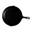 Elite Global Solutions 12" Round Illogical Faux Cast Iron Fry Pan w/ Handle - Melamine, Black (MFP14-B) thumbnail 2