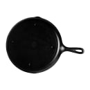 Elite Global Solutions 12" Round Illogical Faux Cast Iron Fry Pan w/ Handle - Melamine, Black (MFP14-B) thumbnail 4