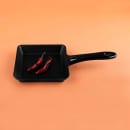 Elite Global Solutions 5 3/8" Square Illogical Faux Cast Iron Fry Pan w/ Handle - Melamine, Black (MFP55-B) thumbnail 7