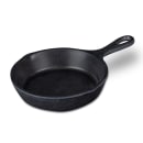 Elite Global Solutions 6" Round Illogical Faux Cast Iron Fry Pan w/ Handle - Melamine, Black (MFP6-B) thumbnail 2