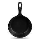 Elite Global Solutions 6" Round Illogical Faux Cast Iron Fry Pan w/ Handle - Melamine, Black (MFP6-B) thumbnail 3