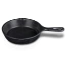 Elite Global Solutions 6" Round Illogical Faux Cast Iron Fry Pan w/ Handle - Melamine, Black (MFP6-B) thumbnail 4