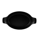 Elite Global Solutions 8 1/4" x 5 1/2" Oval Illogical Faux Cast Iron Serving Skillet - Melamine, Black (MFP85OV-B) thumbnail 2