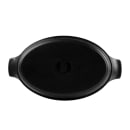 Elite Global Solutions 8 1/4" x 5 1/2" Oval Illogical Faux Cast Iron Serving Skillet - Melamine, Black (MFP85OV-B) thumbnail 4