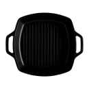 Elite Global Solutions 13" x 10 1/2" Square Faux Cast Iron Serving Skillet w/ Handles - Melamine, Black (MGP13-B) thumbnail 2