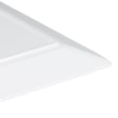Elite Global Solutions 14 1/2" Square Stratus Trays Serving Platter - Melamine, White (Q2-V145-W) thumbnail 6