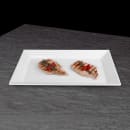 Elite Global Solutions 17 1/4" x 10 1/2" Rectangular Vogue Serving Platter - Melamine, White (Q2-V1710-W) thumbnail 6