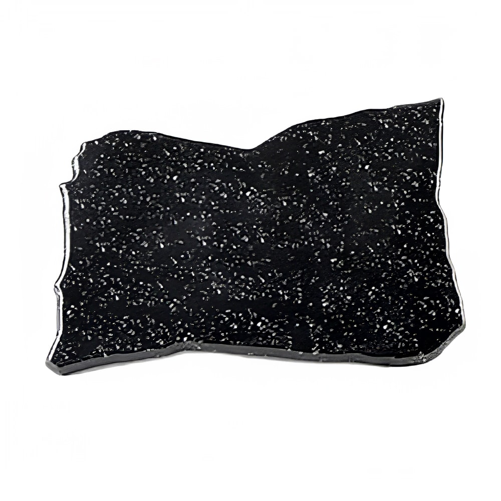 Elite Global Solutions Irregular Shape Display Stone - 16"L x 11", Melamine, Granite Black (QS1611-GB)