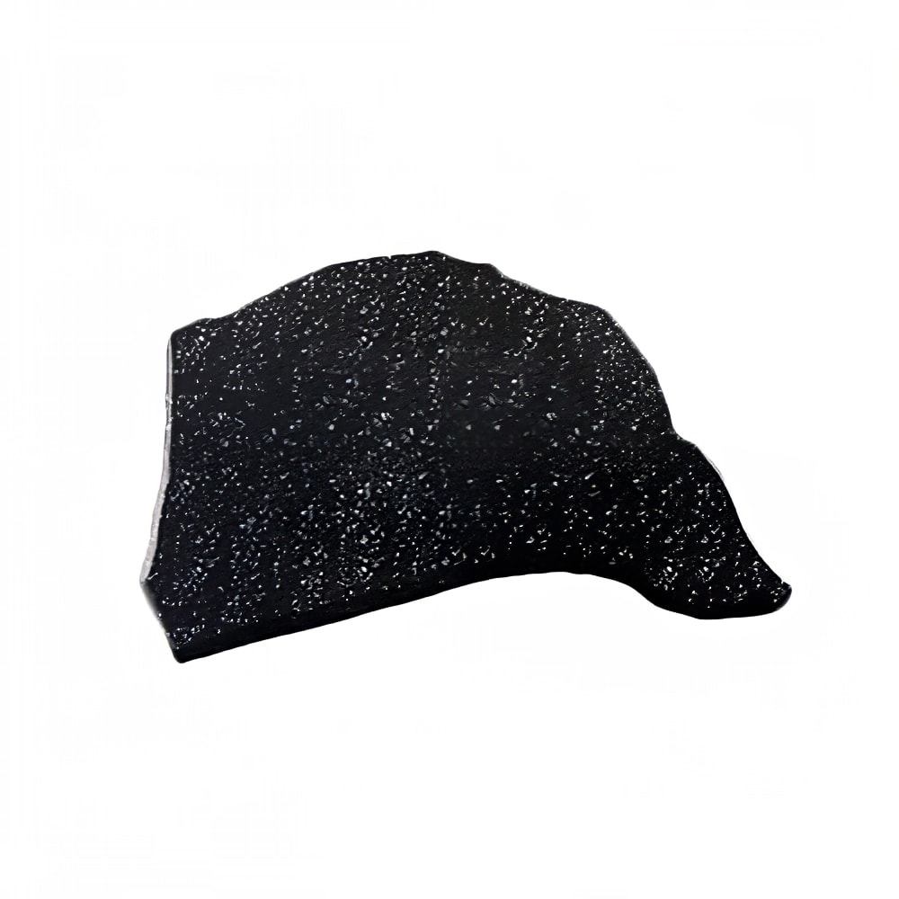 Elite Global Solutions Irregular Shape Display Stone - 19"L x 13", Melamine, Granite Black (QS1913-GB)