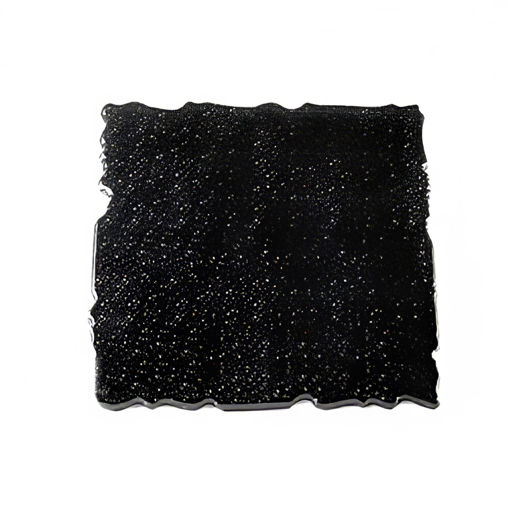 Elite Global Solutions 23 3/4" Square Riser Tray - Melamine, Granite Black (QS2424-GB)