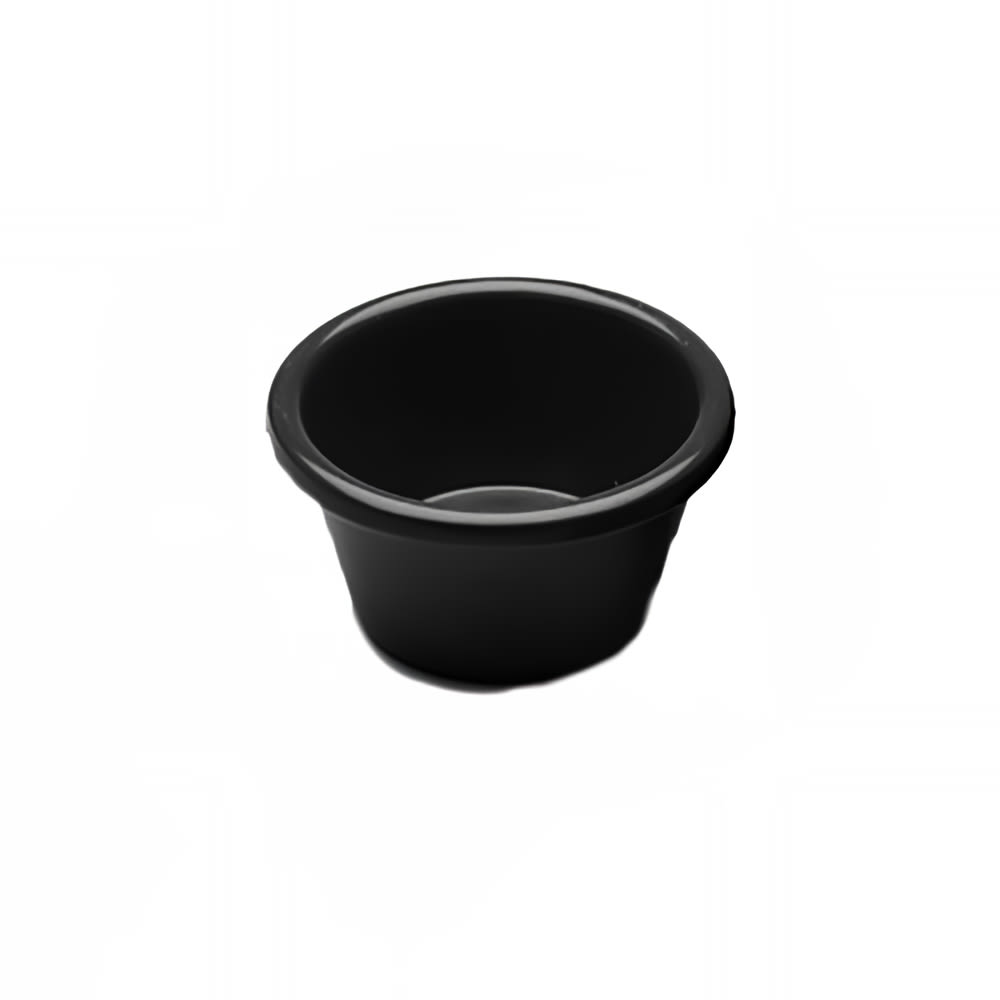 Elite Global Solutions 2 1/2 oz Melamine Ramekin, Black (R25SM-B)