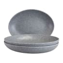 Elite Global Solutions 10" x 7" Oval Melamine Dinner Plate - Granite Stone (RT107OV-GS) thumbnail 6